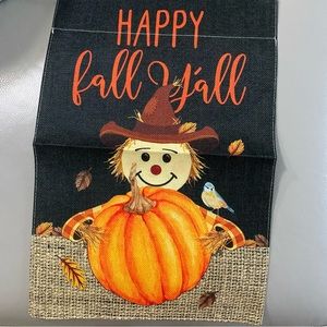 Happy fall garden yard flag banner 12”x18”